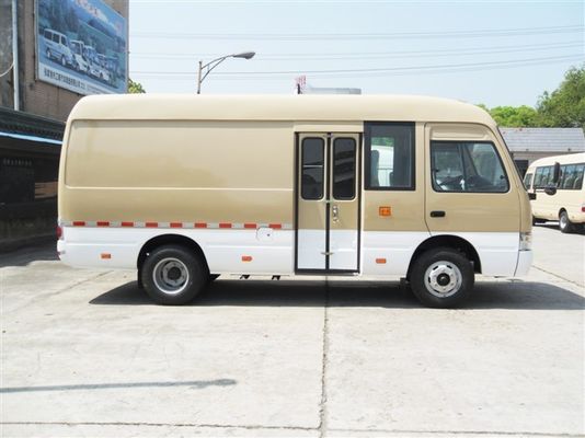 China 2+1 Layout Coaster Transport Minivan Diesel Mini Passenger Van 6 Meter supplier