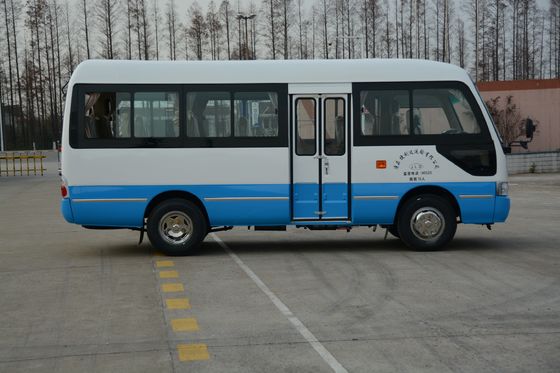 China MD6758 ISUZU Engine Passenger Coach Bus Leaf Spring 19 Seater Minibus supplier