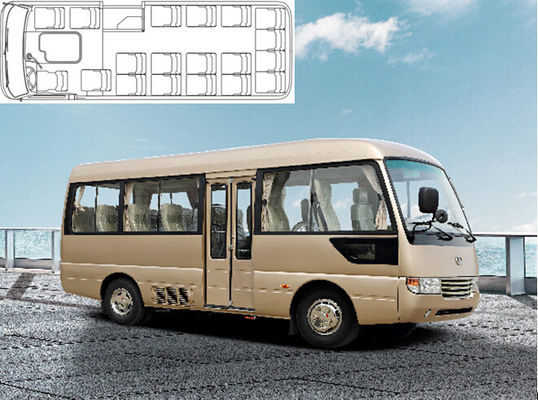 China Mudan Euro 3 Diesel Mini Bus Luxury 25 Passenger Van Stock Engine Air Brake supplier