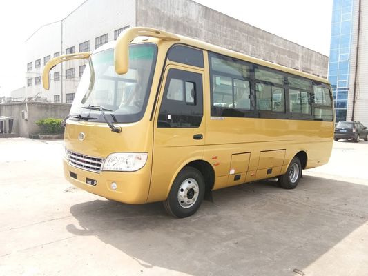 China 3.9L Cummins Engine 20 Seater Minibus /  Inner City Bus Two Folding Passenger Door supplier