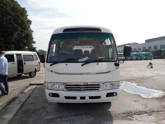 China Pneumatic Folding Door Coaster Bus Motorhome Transport 19 Seats New Color Design supplier