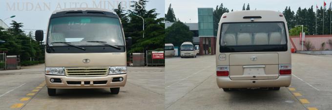 7.5 Meter Coaster Diesel Mini Bus , School City Bus 2982cc Displacement