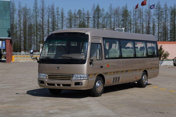 China Coaster Type City Sightseeing Business minibus / Passenger Minibus ISUZU Engine supplier
