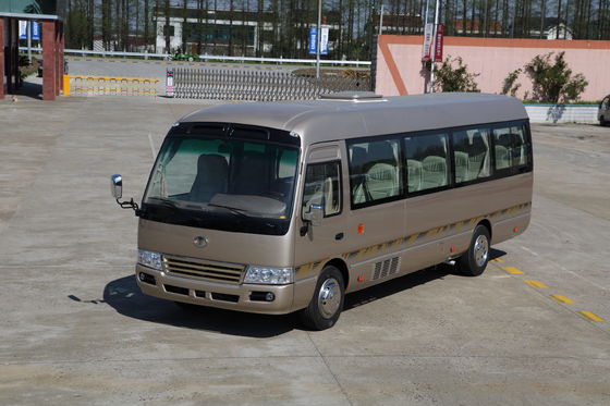 China 7.7M Length Toyota Coaster Van Passenger Mini Bus With 70L Fuel Tank supplier