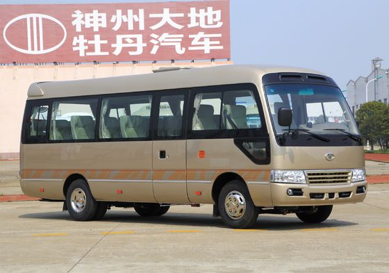 China 100km / h Stocked City Coaster Mini Bus Left Drive Hand , Rural Coaster Type Diesel Mini Bus supplier