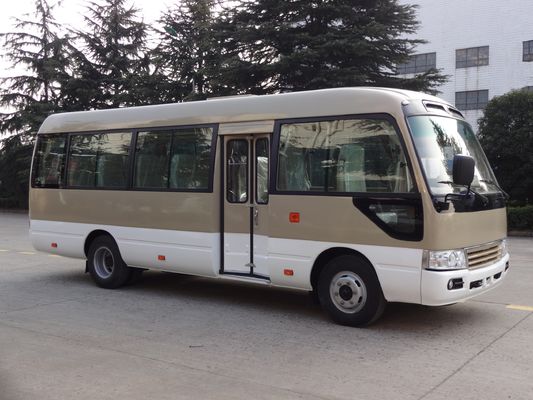 China Big Capacity Front Cummins Engine Coaster Minibus Diesel Travel Coach Buses supplier