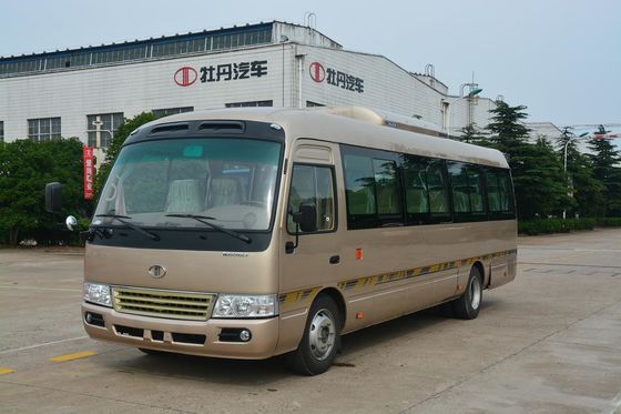 China Rear Cummins Engine Transport Minivan Passenger Mini Bus 3.856L Displacement supplier