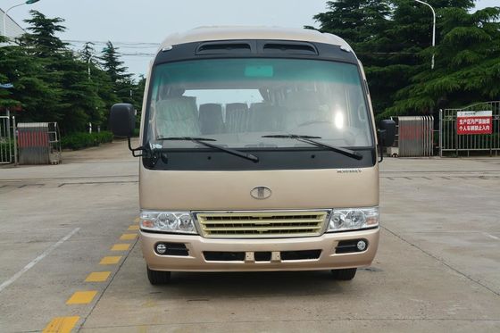 China Pneumatic Folding Door Transport Minivan Toyota Coaster Van 3300mm Wheelbase supplier