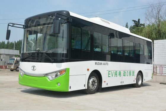 China Hybrid Urban Intra City Bus 70L Fuel , Mudan Inner City Bus LHD Steering supplier