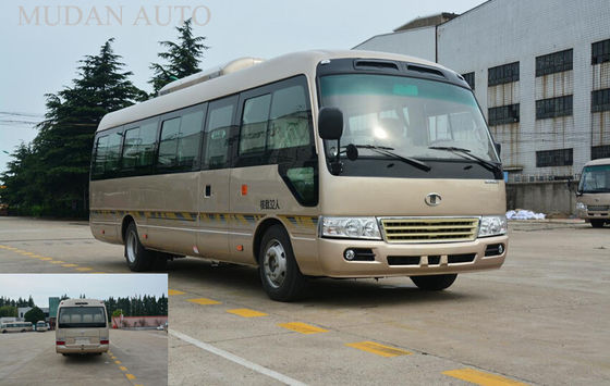 China Environmental Passenger Mini Bus / Coaster Mini Bus Low Fuel Consumption supplier