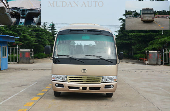China Durable Toyota Coaster Minibus 24 Passenger Van Left Power Steering supplier
