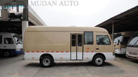 China MD6601 Aluminum Transport Minivan Coaster Luxury Mini Vans Spring Leaf Suspension supplier