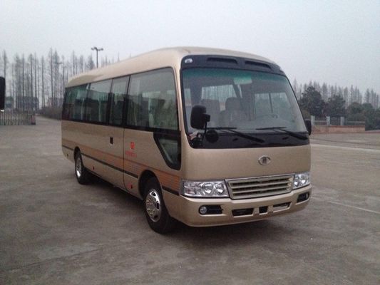 China Cummins Engine Coaster Minibus Luxury Passenger Travel Coach Buses Low Fuel Consumption supplier
