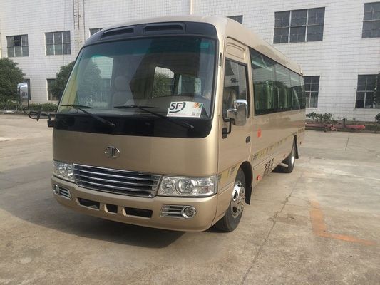 China Luxury Coaster Mini Bus / Diesel Coaster Vehicle Auto With ISUZU Engine JAC Chassis supplier