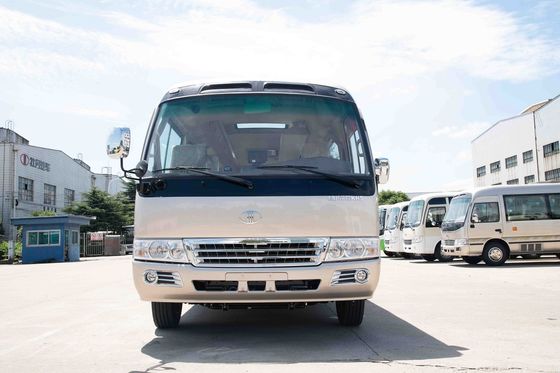 China Road Sightseeing High Roof Coaster Minibus Environmental Low Fuel Consumption supplier