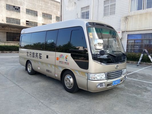 China Diesel 6 Meter 30 Seater Minibus , Coaster Minibus Wth Durable Fabric Seat supplier