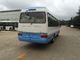 Environmental Low Fuel Coaster Minibus New Luxury Tour Shuttle Bus With Gasoline Engine supplier