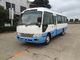 Environmental Low Fuel Coaster Minibus New Luxury Tour Shuttle Bus With Gasoline Engine supplier